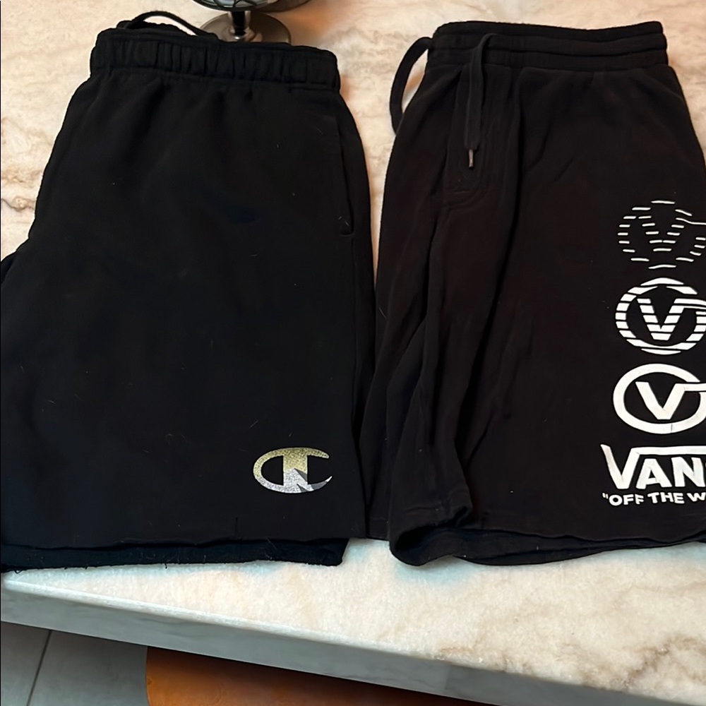 Vans /championBlack Sweat Shorts